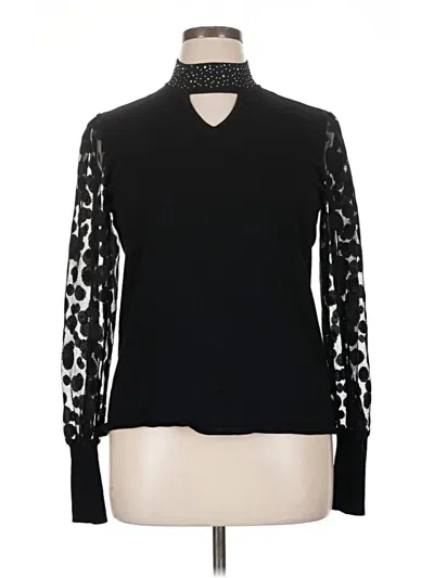 Pre-owned Assorted Brands Turtleneck Sweater In Black