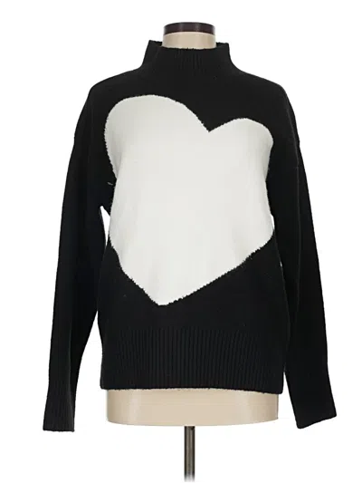 Pre-owned Assorted Brands Turtleneck Sweater In Black