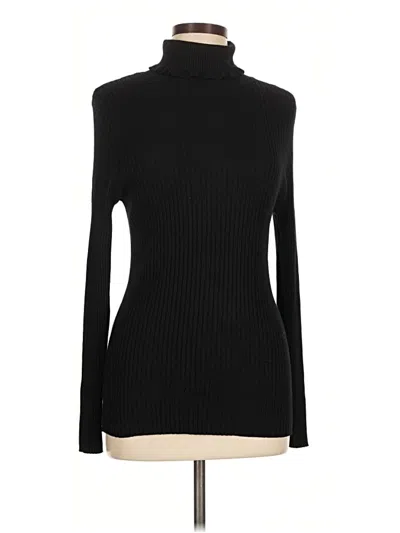 Pre-owned Assorted Brands Turtleneck Sweater In Black
