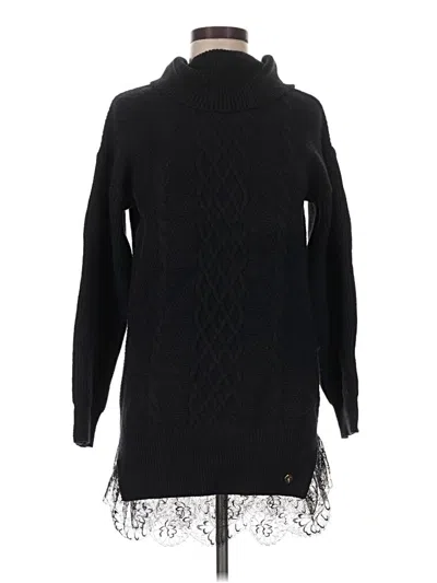 Pre-owned Assorted Brands Turtleneck Sweater In Black