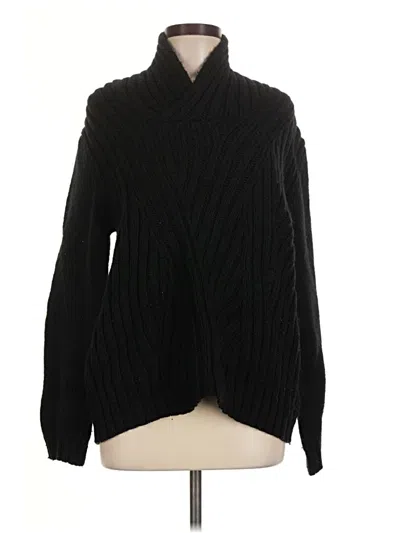 Pre-owned Assorted Brands Turtleneck Sweater In Black
