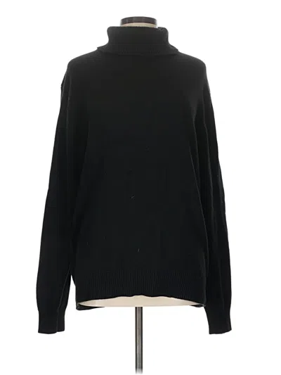 Pre-owned Assorted Brands Turtleneck Sweater In Black