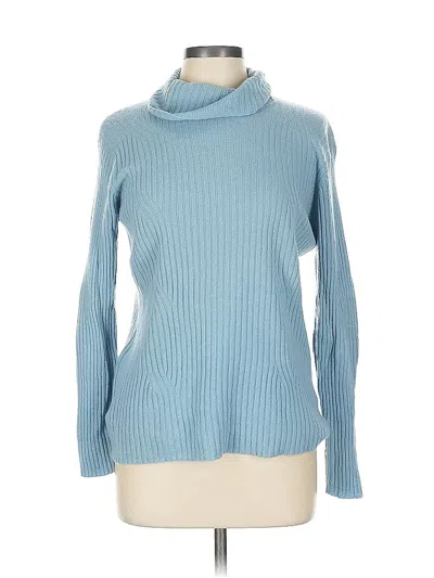 Pre-owned Assorted Brands Turtleneck Sweater In Blue