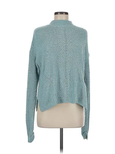 Pre-owned Assorted Brands Turtleneck Sweater In Blue