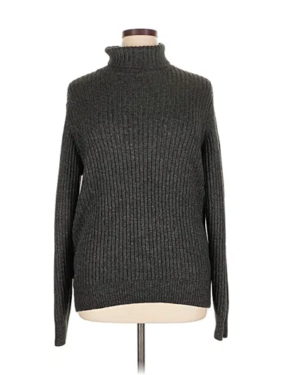 Pre-owned Assorted Brands Turtleneck Sweater In Blue