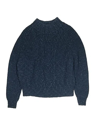 Pre-owned Assorted Brands Kids' Turtleneck Sweater In Blue