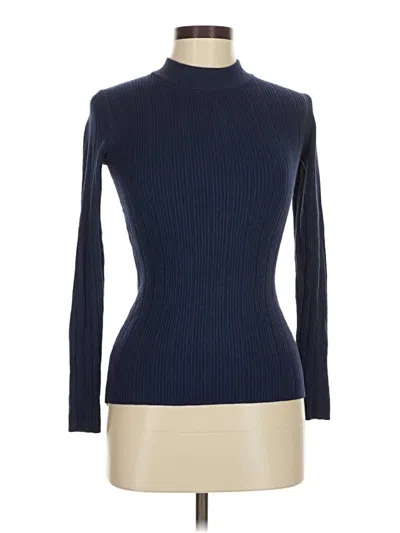 Pre-owned Assorted Brands Turtleneck Sweater In Blue