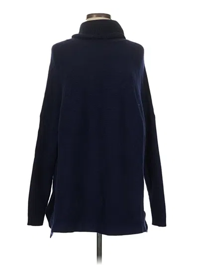 Pre-owned Assorted Brands Turtleneck Sweater In Blue