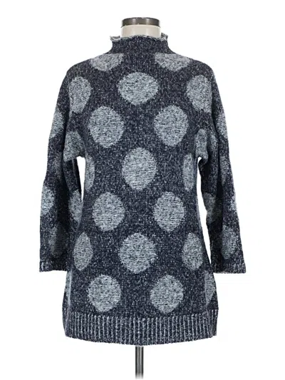 Pre-owned Assorted Brands Turtleneck Sweater In Blue