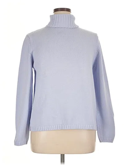 Pre-owned Assorted Brands Turtleneck Sweater In Blue
