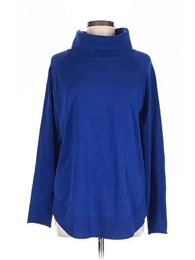 Pre-owned Assorted Brands Turtleneck Sweater In Blue