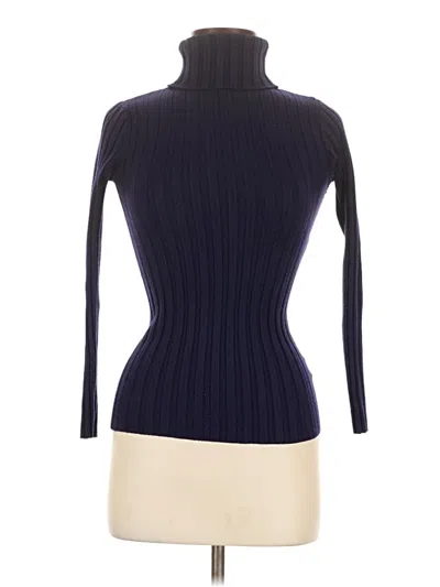 Pre-owned Assorted Brands Turtleneck Sweater In Blue