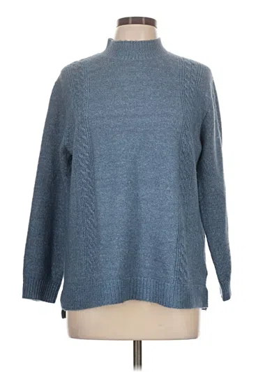 Pre-owned Assorted Brands Turtleneck Sweater In Blue
