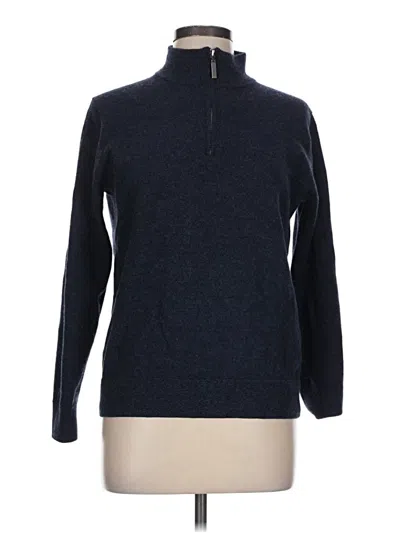Pre-owned Assorted Brands Turtleneck Sweater In Blue