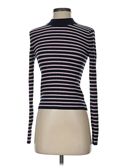 Pre-owned Assorted Brands Turtleneck Sweater In Blue
