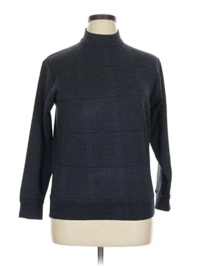 Pre-owned Assorted Brands Turtleneck Sweater In Blue