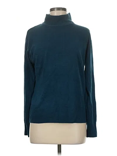 Pre-owned Assorted Brands Turtleneck Sweater In Blue