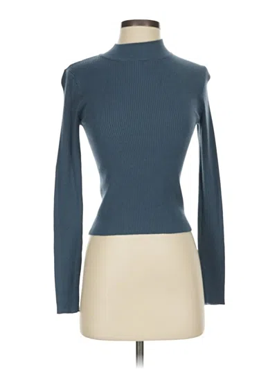 Pre-owned Assorted Brands Turtleneck Sweater In Blue
