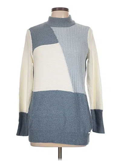 Pre-owned Assorted Brands Turtleneck Sweater In Blue