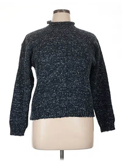 Pre-owned Assorted Brands Turtleneck Sweater In Blue