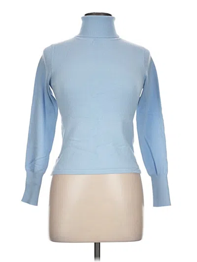 Pre-owned Assorted Brands Turtleneck Sweater In Blue