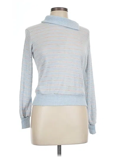 Pre-owned Assorted Brands Turtleneck Sweater In Blue