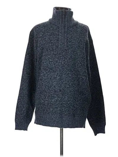 Pre-owned Assorted Brands Turtleneck Sweater In Blue