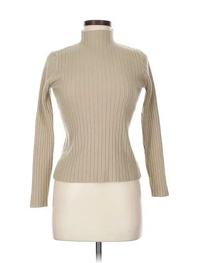 Pre-owned Assorted Brands Turtleneck Sweater In Brown