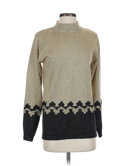 Pre-owned Assorted Brands Turtleneck Sweater In Brown