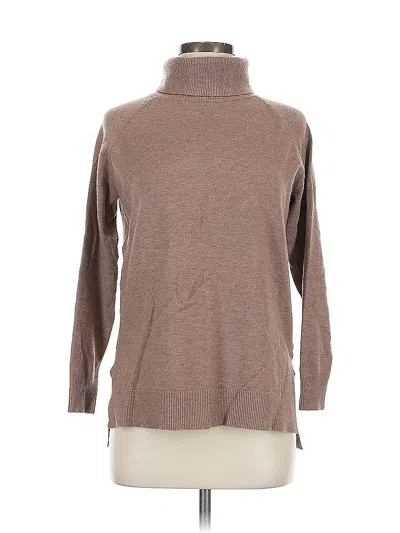 Pre-owned Assorted Brands Turtleneck Sweater In Brown