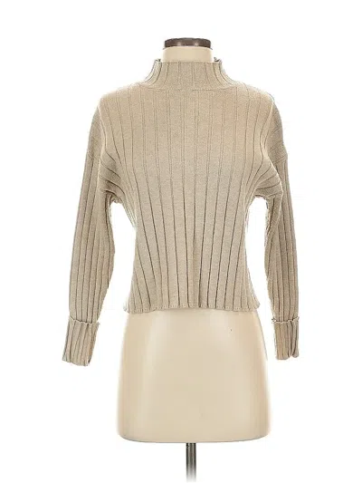 Pre-owned Assorted Brands Turtleneck Sweater In Brown