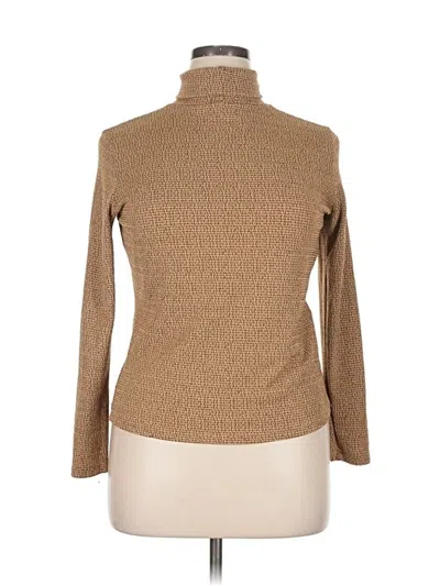 Pre-owned Assorted Brands Turtleneck Sweater In Brown