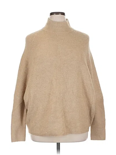 Pre-owned Assorted Brands Turtleneck Sweater In Brown