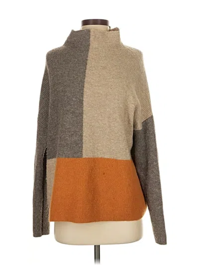 Pre-owned Assorted Brands Turtleneck Sweater In Brown