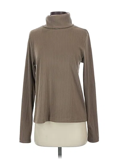 Pre-owned Assorted Brands Turtleneck Sweater In Brown