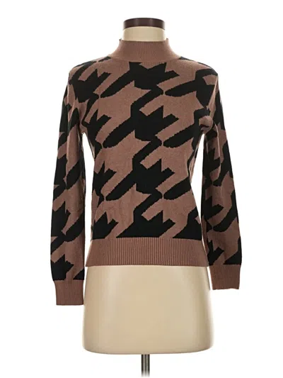 Pre-owned Assorted Brands Turtleneck Sweater In Brown