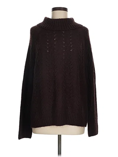 Pre-owned Assorted Brands Turtleneck Sweater In Brown