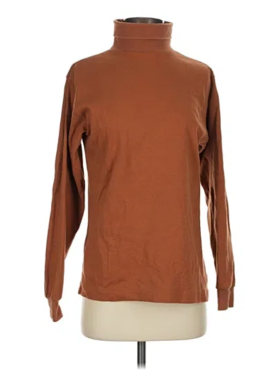 Pre-owned Assorted Brands Turtleneck Sweater In Brown