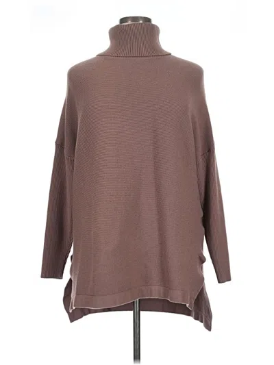 Pre-owned Assorted Brands Turtleneck Sweater In Brown
