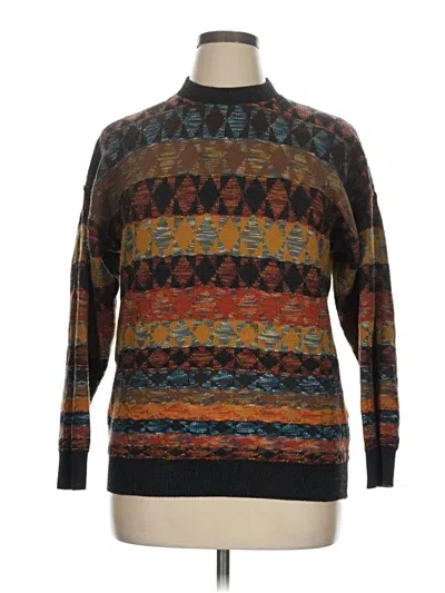 Pre-owned Assorted Brands Turtleneck Sweater In Brown