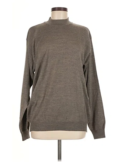 Pre-owned Assorted Brands Turtleneck Sweater In Brown