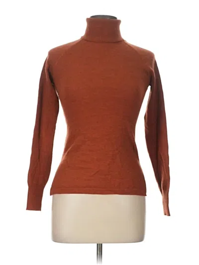 Pre-owned Assorted Brands Turtleneck Sweater In Brown