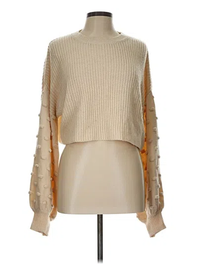 Pre-owned Assorted Brands Turtleneck Sweater In Brown