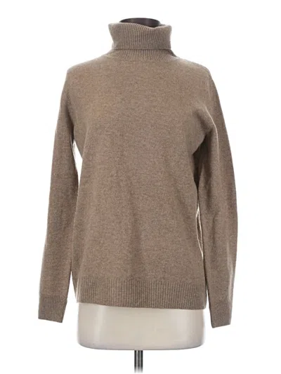 Pre-owned Assorted Brands Turtleneck Sweater In Brown