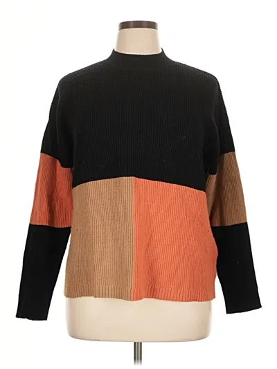 Pre-owned Assorted Brands Turtleneck Sweater In Brown