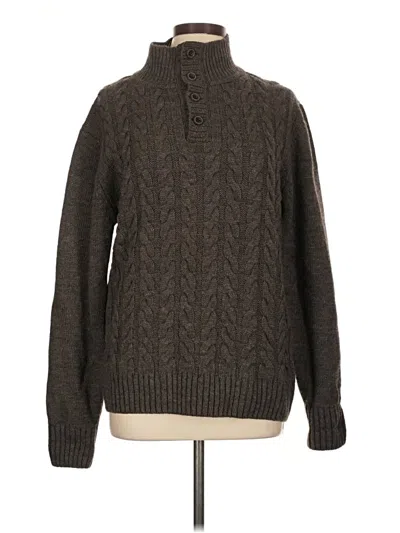 Pre-owned Assorted Brands Turtleneck Sweater In Brown