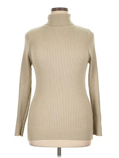 Pre-owned Assorted Brands Turtleneck Sweater In Brown