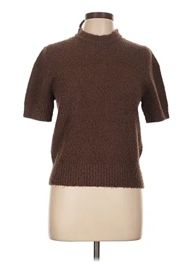 Pre-owned Assorted Brands Turtleneck Sweater In Brown