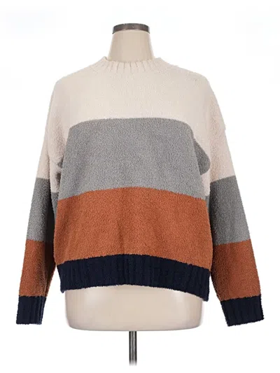Pre-owned Assorted Brands Turtleneck Sweater In Brown