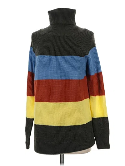 Pre-owned Assorted Brands Turtleneck Sweater In Brown